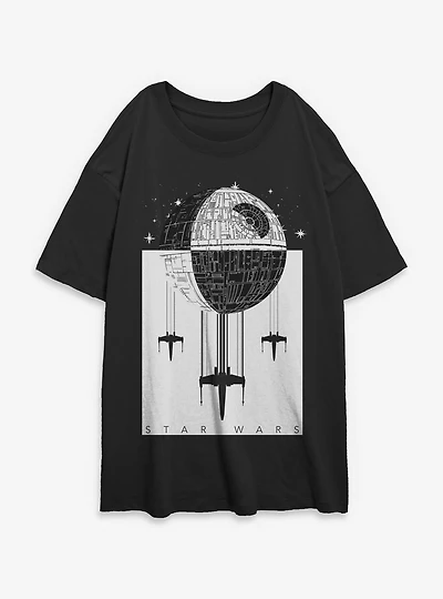 Star Wars Death Battle Womens Oversized T-Shirt
