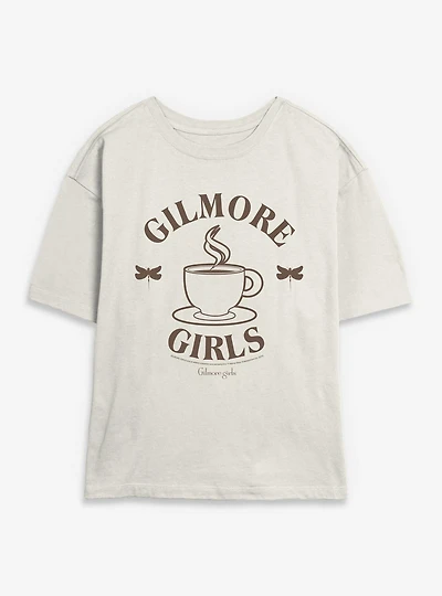 Gilmore Girls Coffee Dragonfly Womens Skimmer T-Shirt