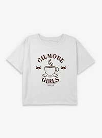 Gilmore Girls Coffee Cup Dragonfly Youth Boxy Crop T-Shirt
