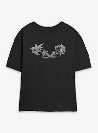 Disney Kingdom Hearts Cave Scribbles Womens Skimmer T-Shirt