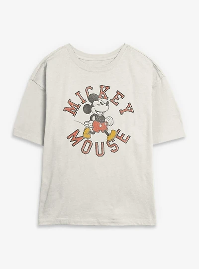 Disney Mickey Mouse Collegiate Womens Skimmer T-Shirt