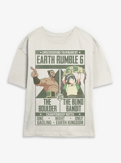 Avatar: The Last Airbender Boulder vs Blind Bandit Womens Skimmer T-Shirt