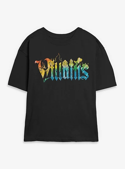 Disney Villains Rainbows Womens Skimmer T-Shirt