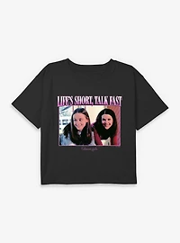 Gilmore Girls Life's Short Talk Fast Youth Boxy Crop T-Shirt