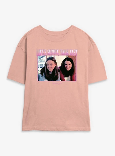 Gilmore Girls Life's Short Talk Fast Womens Skimmer T-Shirt