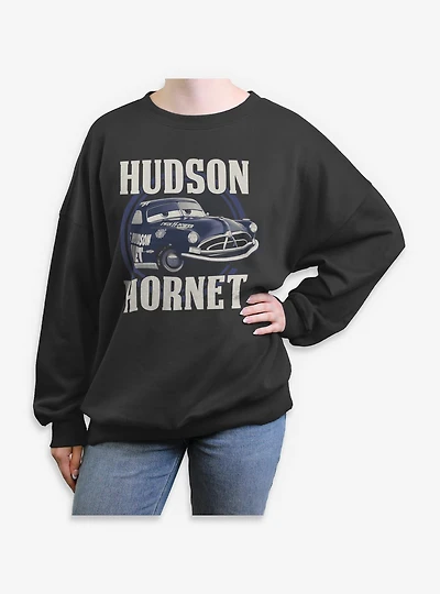 Disney Pixar Cars Hudson Hornet Womens Oversized Sweatshirt