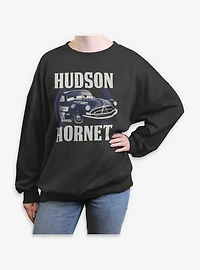 Disney Pixar Cars Hudson Hornet Womens Oversized Sweatshirt