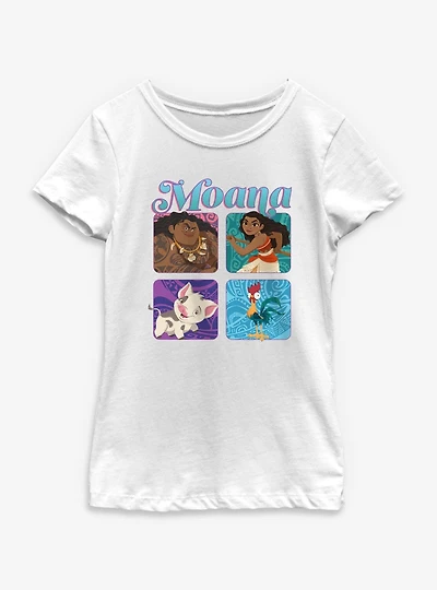 Disney Moana Boxed Up Characters Youth Girls T-Shirt