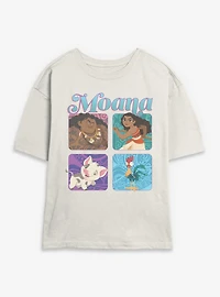 Disney Moana Boxed Up Characters Womens Skimmer T-Shirt