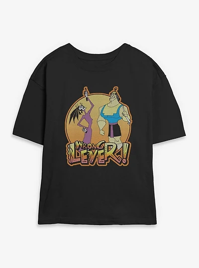 Disney The Emperor's New Groove Yzma and Kronk Wrong Lever Womens Skimmer T-Shirt