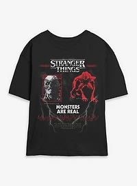 Stranger Things Vecna & Demogorgon Monsters Are Real Womens Skimmer T-Shirt