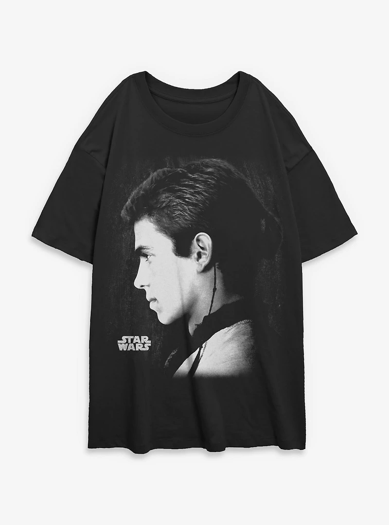 Star Wars Eternal Love Anakin Womens Oversized T-Shirt