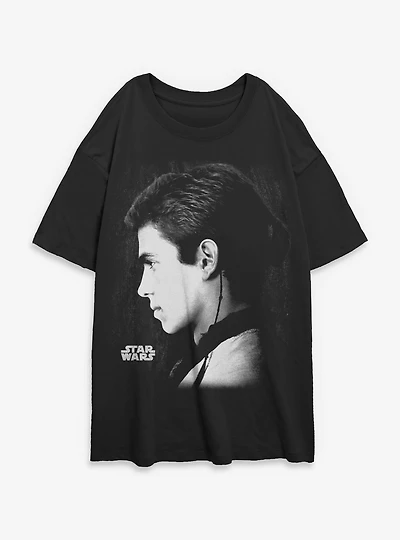 Star Wars Eternal Love Anakin Womens Oversized T-Shirt
