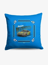 NASCAR Shane Van Gisbergen Whimsical Checks Throw Pillow