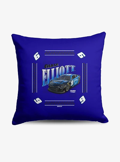 NASCAR Chase Elliott Prime Whimsical Checks Throw Pillow