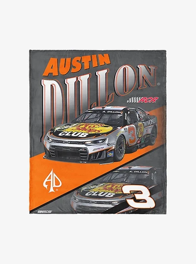 NASCAR Austin Dillon Reflection Silk Touch Throw Blanket