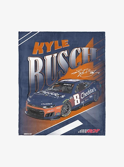 NASCAR Kyle Busch Cheddars Comet Car Silk Touch Throw Blanket