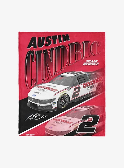 NASCAR Austin Cindric Reflection Silk Touch Throw Blanket