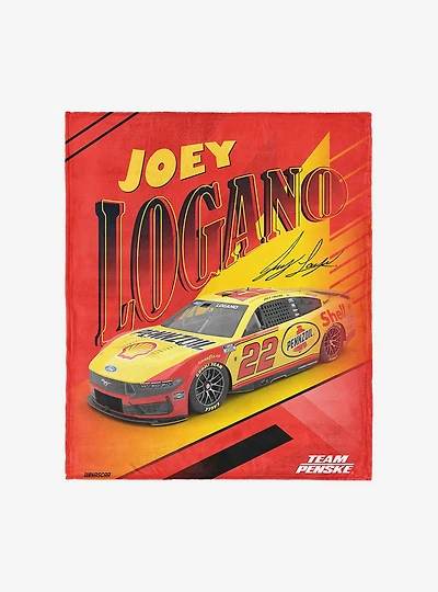 NASCAR Joey Logano Comet Car Silk Touch Throw Blanket