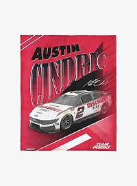 NASCAR Austin Cindric Comet Car Silk Touch Throw Blanket