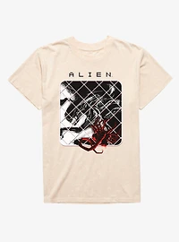 Alien Xenomorph Pop Face Hugger Mineral Wash T-Shirt