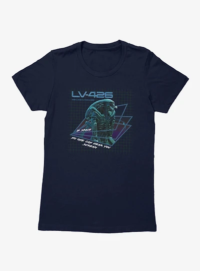 Alien LV-426 Space No One Can Hear You Scream Womens T-Shirt