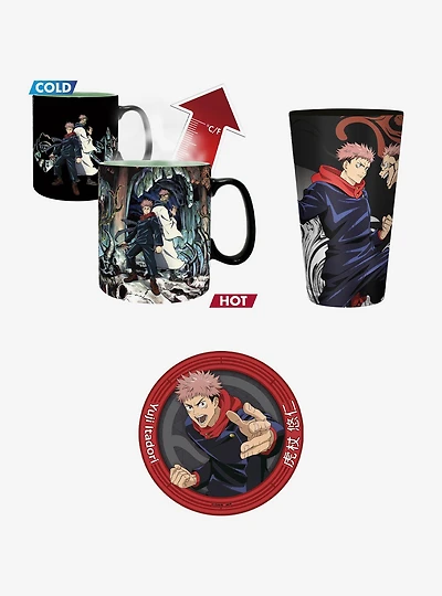Jujutsu Kaisen Mug Glass & Coaster Bundle