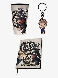 Jujustu Kaisen Notebook Keychain Glass Bundle