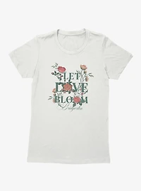Bridgerton Let Love Bloom Floral Womens T-Shirt