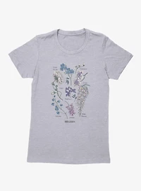 Bridgerton Floral Bouquet Names Womens T-Shirt
