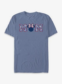 Disney Minnie Mouse Mom Collegiate Flower Print Garment-Dyed T-Shirt