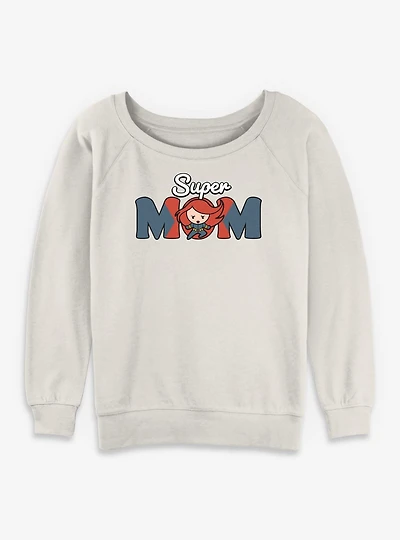 Marvel Black Widow Kawaii Super Mom Womens Slouchy Sweatshirt