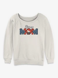 Marvel Black Widow Kawaii Super Mom Womens Slouchy Sweatshirt