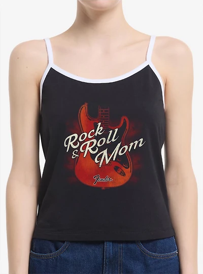 Fender Guitar Rock & Roll Mom Womens Cami