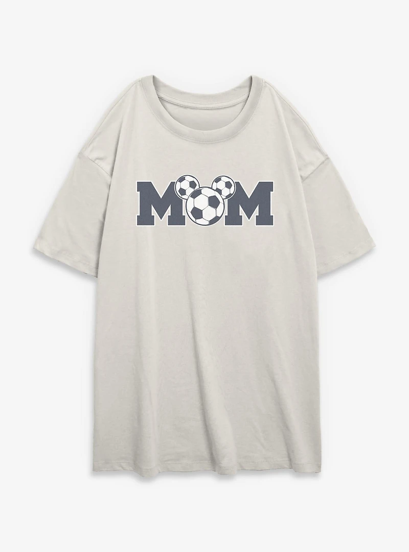 Disney Mickey Mouse Soccer Mom Womens Oversized T-Shirt