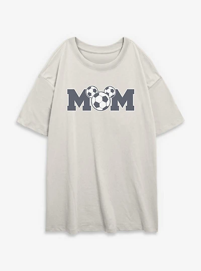 Disney Mickey Mouse Soccer Mom Womens Oversized T-Shirt