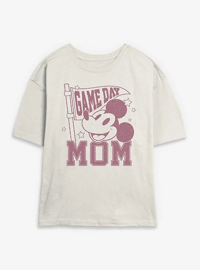 Disney Mickey Mouse Game Day Mom Womens Skimmer T-Shirt