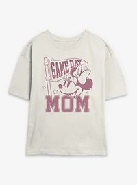Disney Minnie Mouse Game Day Mom Womens Skimmer T-Shirt