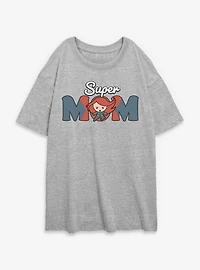 Marvel Black Widow Kawaii Super Mom Womens Oversized T-Shirt