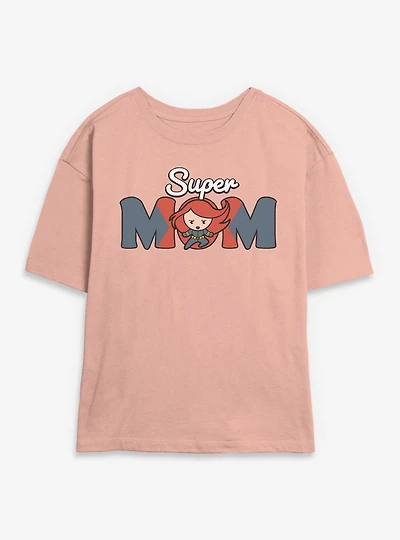 Marvel Black Widow Kawaii Super Mom Womens Skimmer T-Shirt