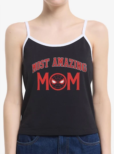 Marvel Spider-Man Most Amazing Mom Collegiate Womens Cami