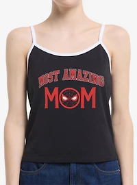 Marvel Spider-Man Most Amazing Mom Collegiate Womens Cami