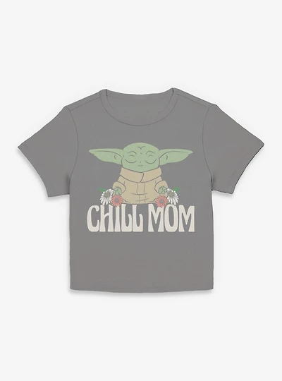 Star Wars The Mandalorian Chill Mom Grogu Women Baby T-Shirt