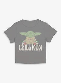 Star Wars The Mandalorian Chill Mom Grogu Women Baby T-Shirt