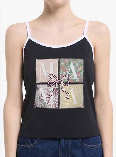 Disney Mickey Mouse Mama Bow Box Up Womens Cami