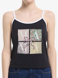 Disney Mickey Mouse Mama Bow Box Up Womens Cami