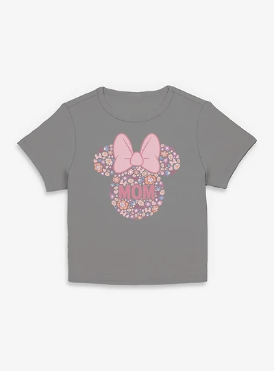 Disney Minnie Mouse Mom Floral Head Women Baby T-Shirt