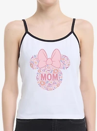 Disney Minnie Mouse Mom Floral Head Womens Cami