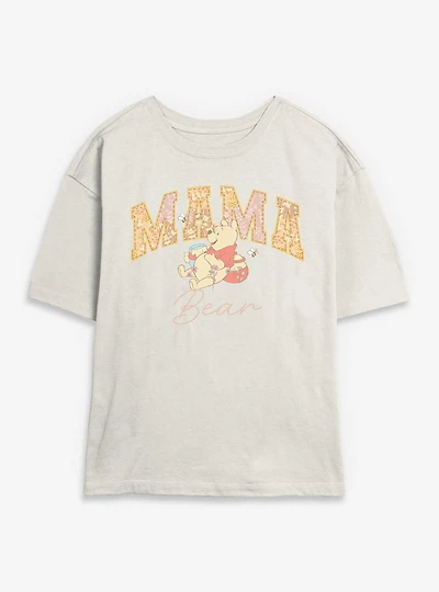 Disney Winnie The Pooh Mama Bear Collegiate Womens Skimmer T-Shirt