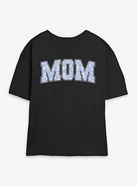 Disney Princesses Mom Icons Pattern Collegiate Womens Skimmer T-Shirt